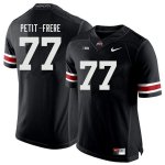 NCAA Ohio State Buckeyes Men's #77 Nicholas Petit-Frere Black Nike Football College Jersey NBB5745MV